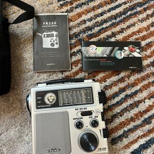 Eton FR-250 Portable Radio — White and Black Accents